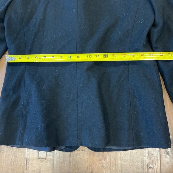 Vintage Pendleton Wool Blazer Women 8 Black Jacket Made In USA Utilitarian - Picture 10 of 11